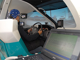 Measuring various biosignals during a driving simulation 