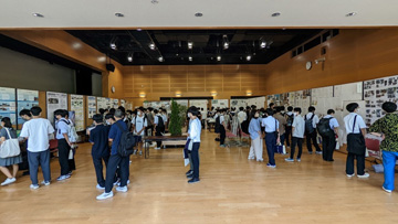 土木建築学科・建築系会場での展示風景（8/27）