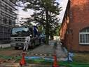研究資料館西側から