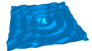 2D wave simulation