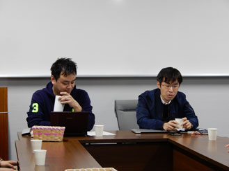 司会者：左から勝田先生、髙田先生
